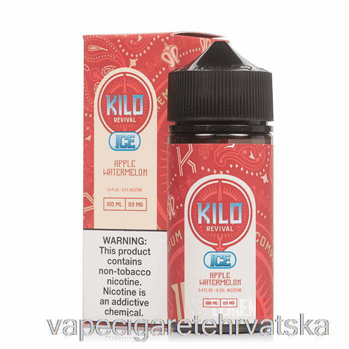 Vape Hrvatska Ledena Jabuka Lubenica - Kilo Revival - 100ml 6mg